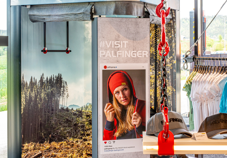 The first PALFINGER fan shop: An all-round brand experience